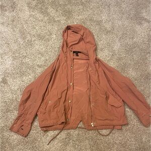 Dusty Rose forever 21 jacket, polyester/cotton